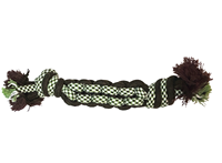 Jouet à mâcher en corde de maïs épaissie de luxe en coton et polyester avec doubles nœuds pour chiens, fait main, pour usage extérieur et intérieur