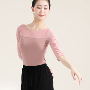 Traje <span class=keywords><strong>de</strong></span> baile <span class=keywords><strong>de</strong></span> <span class=keywords><strong>mujer</strong></span> <span class=keywords><strong>de</strong></span> manga media <span class=keywords><strong>de</strong></span> alta calidad, <span class=keywords><strong>ropa</strong></span> práctica, vestido ajustado, <span class=keywords><strong>ropa</strong></span> <span class=keywords><strong>de</strong></span> ejercicio <span class=keywords><strong>de</strong></span> <span class=keywords><strong>Ballet</strong></span> <span class=keywords><strong>de</strong></span> hilo suave - Product Image 2