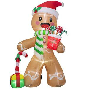 Decoración Navideña Inflable para Exteriores, Muñeco <span class=keywords><strong>de</strong></span> <span class=keywords><strong>Nieve</strong></span> con Tres Pingüinos, con Luces <span class=keywords><strong>de</strong></span> Colores, 7.8 pies <span class=keywords><strong>de</strong></span> Alto, Impermeable, 190T - Product Image 6