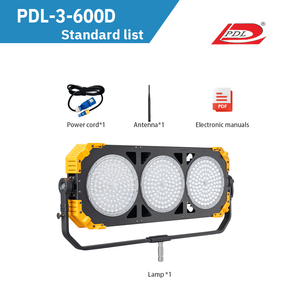 PDL 550W Éclairage LED haute puissance pour photographie et cinéma/télévision, télécommande, température de couleur 2600-6000K, construction en alliage d'aluminium - Product Image 5