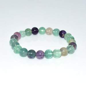 Bracelet en Fluorite Naturelle Multicolore 4/6/8/10/12mm pour Femmes et Hommes - Vente en Gros - Product Image 5