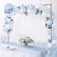 Support de table portable élégant en fer, arche réglable pour toile de fond, accessoires de décoration pour mariage, banquet et fête