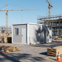 Structure modulaire préfabriquée en acier pour camp de travail, à assemblage rapide et démontable, type maison conteneur détachable
