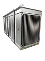 Radiateur échangeur de chaleur à vapeur en acier inoxydable 150-300°C, à tubes à ailettes, taille personnalisée PLC, pour machines biotechnologiques