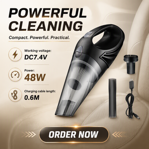 Meilleure vente Mini aspirateur à main sans fil en cuivre ABS Aspirateurs de lavage de voiture portables et rechargeables - Product Image 1