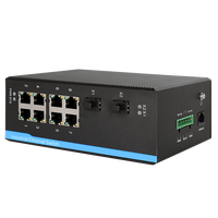 Interruptor de red industrial gigabit poe de 8 puertos, 10 puertos gestionados, equipo de seguridad, cámara ip, cámara cctv