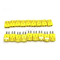Connecteurs de fil de thermocouple de Type J adaptateur de prise mâle femelle broche ronde Temperature0-1200 ℃ pour sonde de capteur de thermocouple