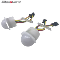 Ampoule LED RGB numérique DC12V WS2811 SMD5050 26mm IP65 PVC, lumières ponctuelles pour la décoration extérieure des parcs à thème