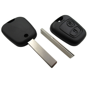 Haute qualité bon prix p-eugeot <span class=keywords><strong>407</strong></span> 2 boutons étui porte-clés à distance avec lame HU83 (lame avec rainure) - Product Image 4
