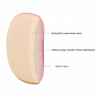 Portable Mini Doux Coussin D'air Du Visage Maquillage Poudre Puff Maquillage Éponge Mini Doigt Poudre Puff Avec Sac En Plastique