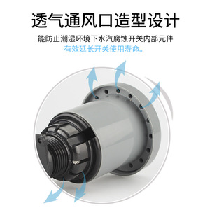 Sensor de nivel de líquido CTL con interruptor de flotador para bombas de agua, pozos y piscinas con indicador de señal - Product Image 2