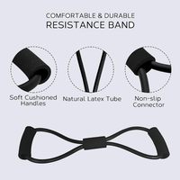 Silicona 8 Fitness Workout Banda de resistencia para brazo Espalda Hombro Ejercicio Equipo de fisioterapia
