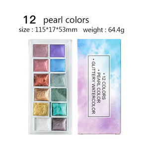 Set di colori ad <span class=keywords><strong>acqua</strong></span> per pittura ad acquerello solido professionale 12/36/48 colori <span class=keywords><strong>In</strong></span> scatola di latta - Product Image 2