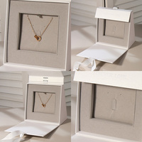 Cajas de Joyería y Relojes de Cartón Impermeable Premium Personalizadas con Forro de Esponja Reutilizable, Juego de Empaque de Regalo Personalizado