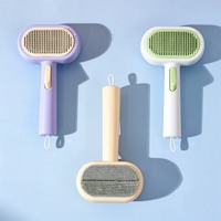 Peigne double face sans rinçage pour enlever les poils, outil de toilettage 2-en-1 pour chats et chiens, élimination des poils lâches