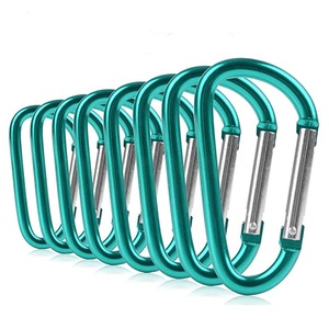 Mosquetón <span class=keywords><strong>de</strong></span> aluminio en forma <span class=keywords><strong>de</strong></span> D, regalo promocional, 6cm, mosquetón <span class=keywords><strong>de</strong></span> <span class=keywords><strong>escalada</strong></span> para llave - Product Image 3