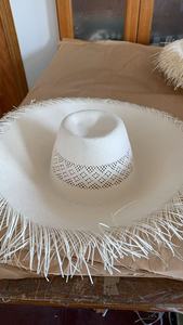 ND386 Cuerpos de sombrero de papel Toyo esmaltado japonés y Shantung 5BU, Cuerpos de sombrero Shantung encerados, Sombrero de vaquero de paja - Product Image 4