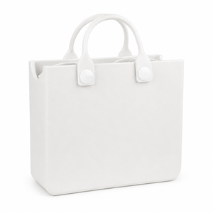 Bolsa de Mano Grande Impermeable con Apliques de Dibujos Animados, de Fieltro No Tejido Blanco, Ligera, Informal, para Uso Diario, con Dos Asas y Parte Superior Abierta - Product Image 2