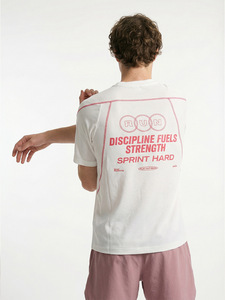 เสื้อยืดกีฬาผู้ชายแบบแห้งเร็วรุ่นใหม่ สำหรับฤดูใบไม้ผลิและฤดูร้อน ให้ความรู้สึกเย็นสบาย ระบายอากาศได้ดี แขนสั้น - Product Image 2