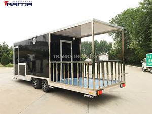 Nieuwe 7X23 Custom Ingesloten Concessie Voedsel Vending Bbq <span class=keywords><strong>Trailer</strong></span> Met Grote Veranda - Product Image 2