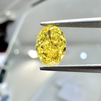 Anster Jewelry - Diamante Amarillo Certificado por IGI, Diamante Cultivado en Laboratorio, Color Amarillo, HPHT CVD VVS VS, Forma Elegante