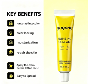 Yugong Pain Relief <strong>Numbness</strong> <strong>Cream</strong>. <strong>Tattoo</strong> Micro-blade Works Quickly, Skin <strong>Numbness</strong> Effect. Long-lasting Comfortable Care. 10ml - Product Image 2