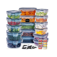 Contenedores de Preparación de Comidas OEM ODM para Cocina, Tapas Personalizadas, Libres de BPA, Transparentes, de Plástico PP, Multifuncionales, para Almacenamiento de Alimentos