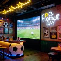 Neonawall – Lumières LED Dimmables USB pour Jour et Nuit, Décoration Murale pour Bar, Chambre, Fête de Football, Salle de Jeu, Cadeau