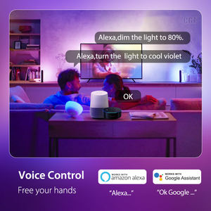 Lámpara de Techo Inteligente RGB de 24W y 12 Pulgadas con Retroiluminación, para Sala de Estar, Ambiente Romántico Personalizado, Decorativa, Fácil Instalación - Product Image 2