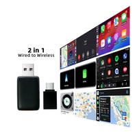 Certificat OEM ODM ISO Carplay Android Auto Adapter Dongle CPU V851 Filaire à Sans Fil Adaptateur de jeu de voiture pour tout modèle de voiture