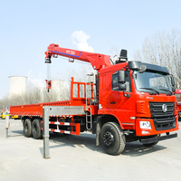 Grue de chantier mobile hydraulique LUGONG 4x4 de 3 tonnes avec treuil électrique et flèche télescopique de 4,5 m, moteur Weichai haute performance