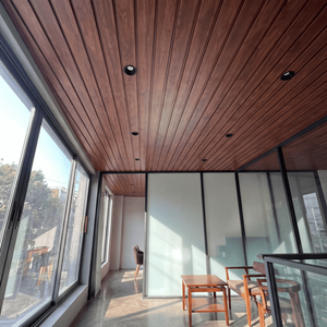 Panel de Techo de Aluminio con Acabado de Madera MEIYU, Revestimiento Metálico Lineal, Sistema de Techo Suspendido Comercial para Interiores - Product Image 6