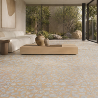 Dalles de terrazzo épaisses résistantes à l'usure, pierre artificielle, couleurs personnalisées, carreaux de sol modernes pour villas et hôtels