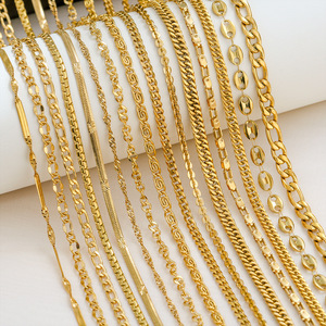 Tùy Chỉnh Tối Giản Hợp Thời Trang Không Thấm Nước 18K Vàng Mạ Đồ Trang Sức Không Gỉ Ăn Trộm Bạc Kẹp Giấy Người Đàn Ông Của Vòng Cổ Chuỗi - Product Image 2