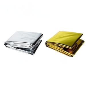 Coperta di salvataggio di pronto soccorso per la sopravvivenza all'aperto impermeabile in lamina di alluminio corpo calore di emergenza per il mantenimento della temperatura corporea - Product Image 2