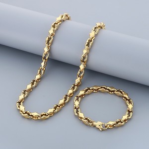 Collar y Pulsera de Cadena de Acero Inoxidable Estilo Punk Kalen, Accesorios de Moda para Hombre y Mujer, Collar para Suéter - Product Image 1