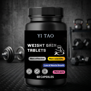 Pastillas para Aumentar de Peso, Suplemento Natural para un Crecimiento Muscular Saludable, Fórmula Científica Más Efectiva para Ganar Masa Muscular, 60 Unidades - Product Image 1