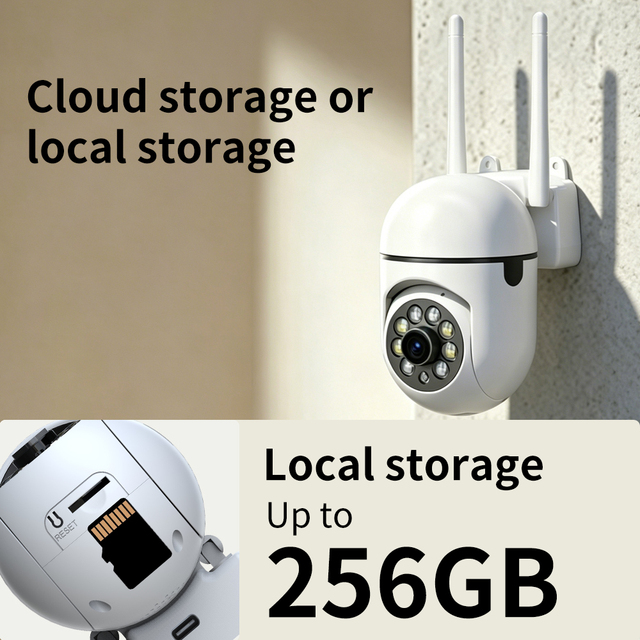 Eseecloud 2MP 1080P PTZ Outdoor Network Camera WiFi IP66 Waterproof Built-in Siren Alarm Two-Way Audio Motion Detection Cloud