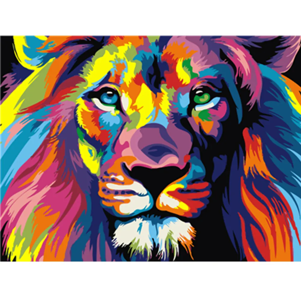 Custom DIY oil painting by numbers 40x50cm wholesale animal picture for kids diy gift children canvas digital painting