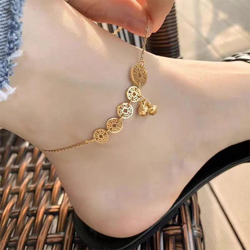 Pièce de monnaie bell anklet