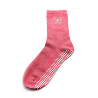 Chaussettes de Pilates personnalisées scintillantes en gros, chaussettes scintillantes prêtes pour la fête, paires personnalisées, chaussettes scintillantes pour filles