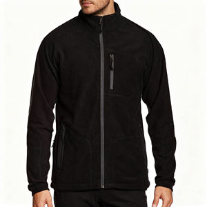 定制标志男士冬季徒步外套高品质灯芯绒面料立领拉链封口可逆刺绣标志夹克 - Product Image 1