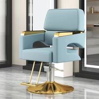 Fauteuil de coiffeur professionnel nordique pédicure styliste fauteuil inclinable ergonomique avec 1 an à usage domestique pour l'école et les hôtels