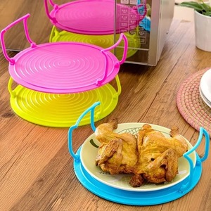 Microwave Folding Tray Microwave Heating Tiered Tray <b>Rack</b> Microwave <b>Oven</b> <b>Racks</b> Steam Holder Microwave Heat-Resisting Tray NEW - Product Image 6