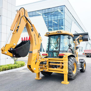 טרקטור קומפקטי HW388 בנפח 1.2 מטר מעוקב, עם כף קדמית ומעמיס אחורי הידראולי, קבינה מפרקית על גלגלים, למכירה חמה, מתאים לחווה - Product Image 2