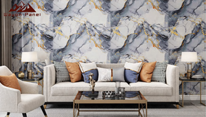 ملصقات جدارية فاخرة من الفينيل بتصميم رخامي ثلاثي الأبعاد من Wayon، ورق جدران ذاتي اللصق من الفوم لتزيين أسقف ومنازل - Product Image 6