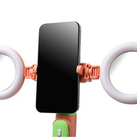 Trépied universel pour téléphone portable JC-16H 110 cm avec lumière d'appoint intégrée et perche à selfie pour Android et iOS