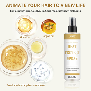 Spray protecteur thermique à l'huile d'argan et à la kératine pour salon de coiffure Riginas Private Label, réparation des <span class=keywords><strong>cheveux</strong></span> abîmés - Product Image 4