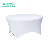 Table pliante en plastique de HDPE moderne SK-ZDZ-G002 de 6ft avec les jambes en acier Poudre-enduites pour l'hôtel