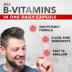 <span class=keywords><strong>Super</strong></span> B <span class=keywords><strong>Complex</strong></span> Vitamins Todas las vitaminas B, incluido el ácido fólico, apoyan el metabolismo energético saludable 90 cápsulas vegetarianas - Product Image 4